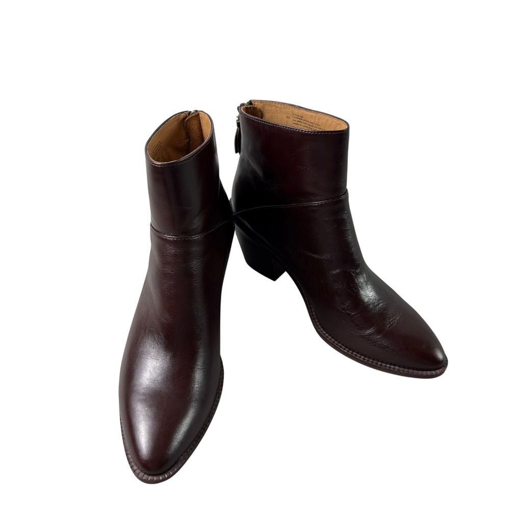 Sofft Aqua Marley Waterproof Leather Ankle Boots Womens 9M NWT Chocolate Brown
